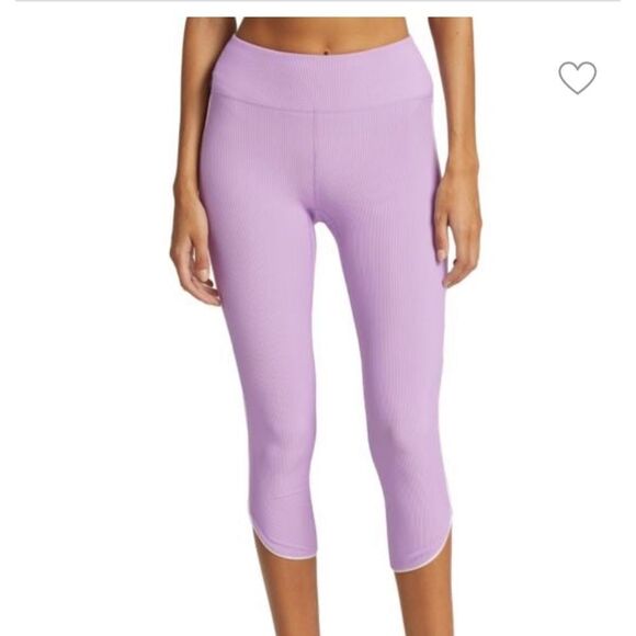 Heroine Sport Cropped Ribbed Leggings - Picture 1 of 5